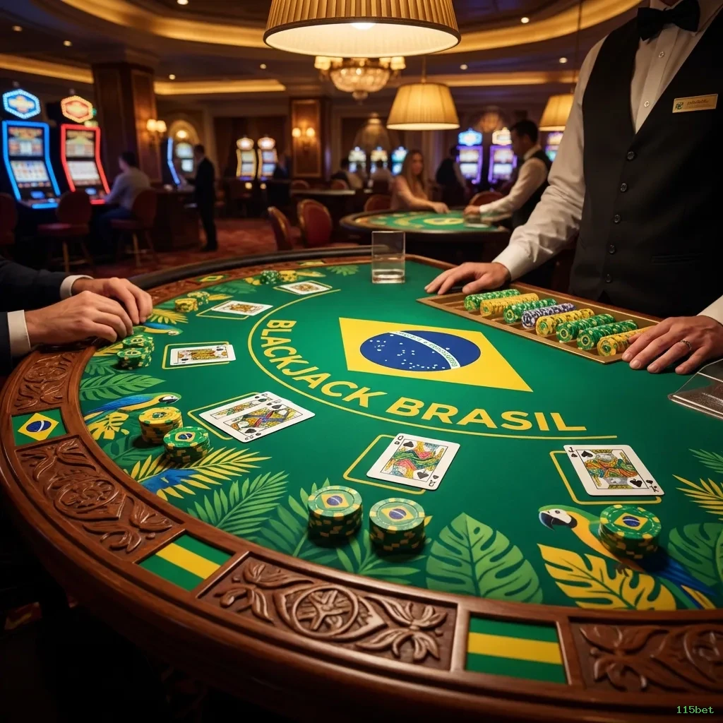 Roleta e blackjack 115bet
